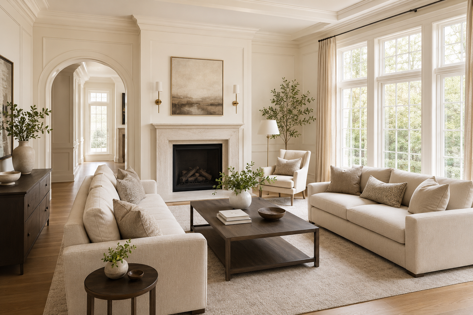 Luxury home interior maintained by Signature Housekeeping